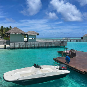 Luxury tropical resort in the Maldives