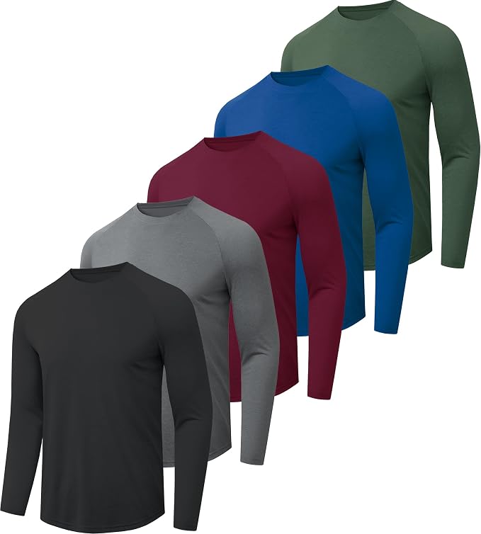 Long sleeve training shirts for fitness, running, and outdoor activity