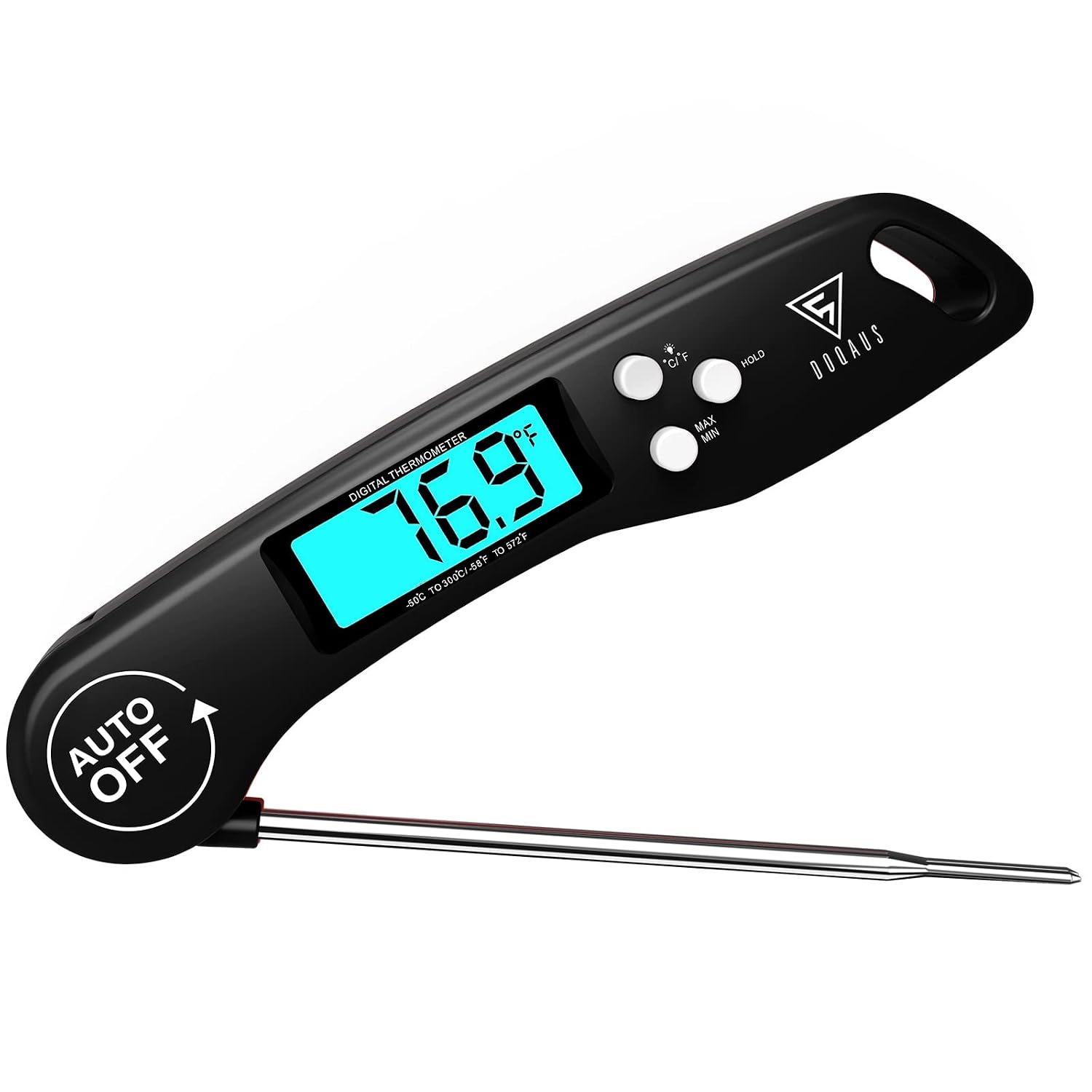 Digital food thermometer for checking cooking temperatures