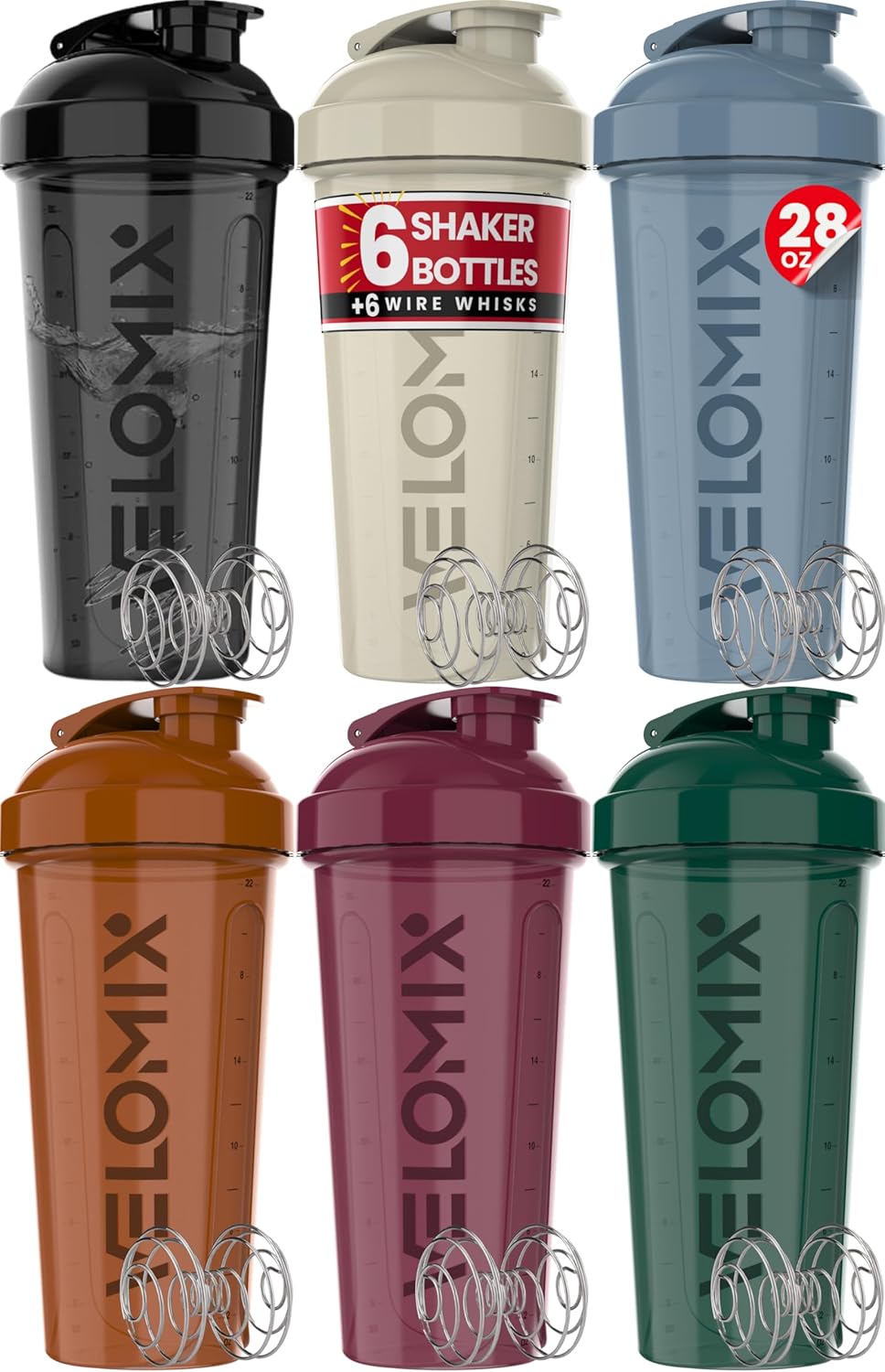Shaker bottle for drinks and mixes