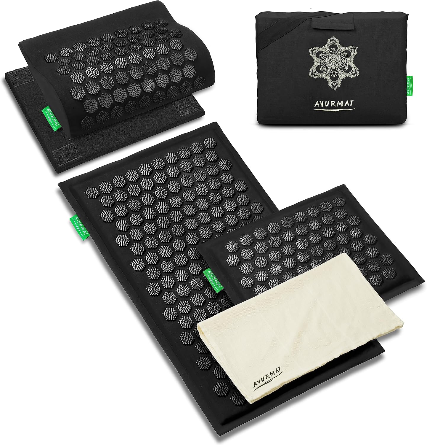 Acupressure mat for relaxation and recovery routines