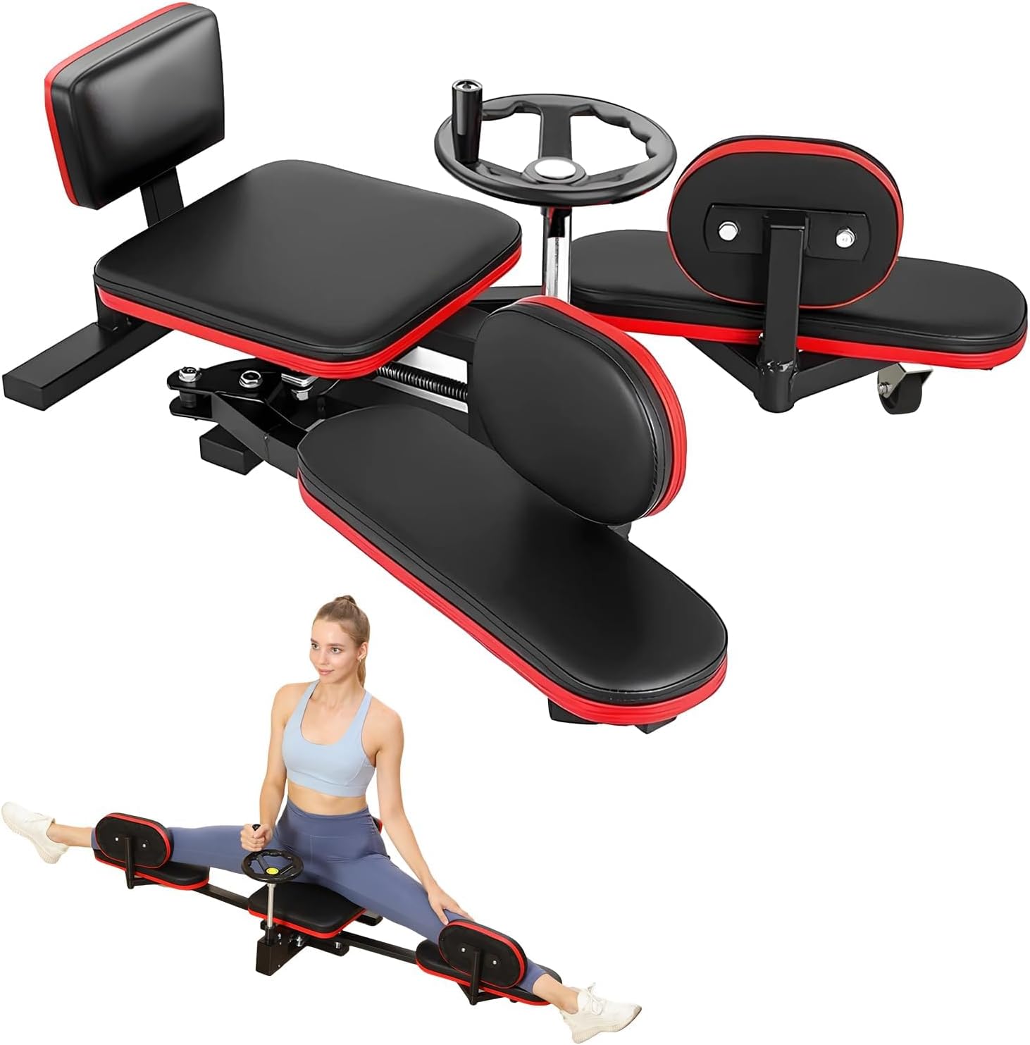 Leg stretcher for flexibility and lower-body mobility exercises