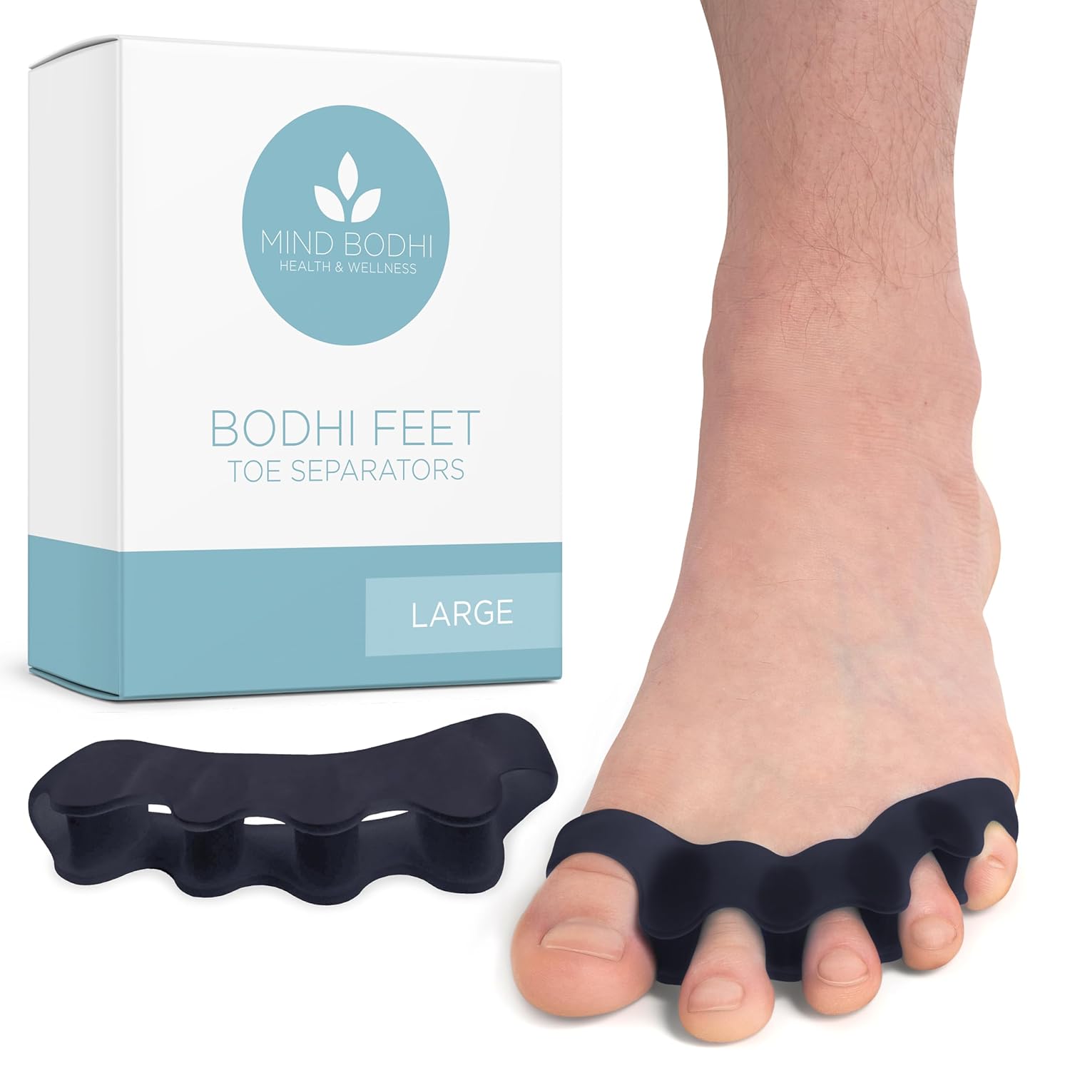 Toe separators for foot stretching, mobility, and relaxation