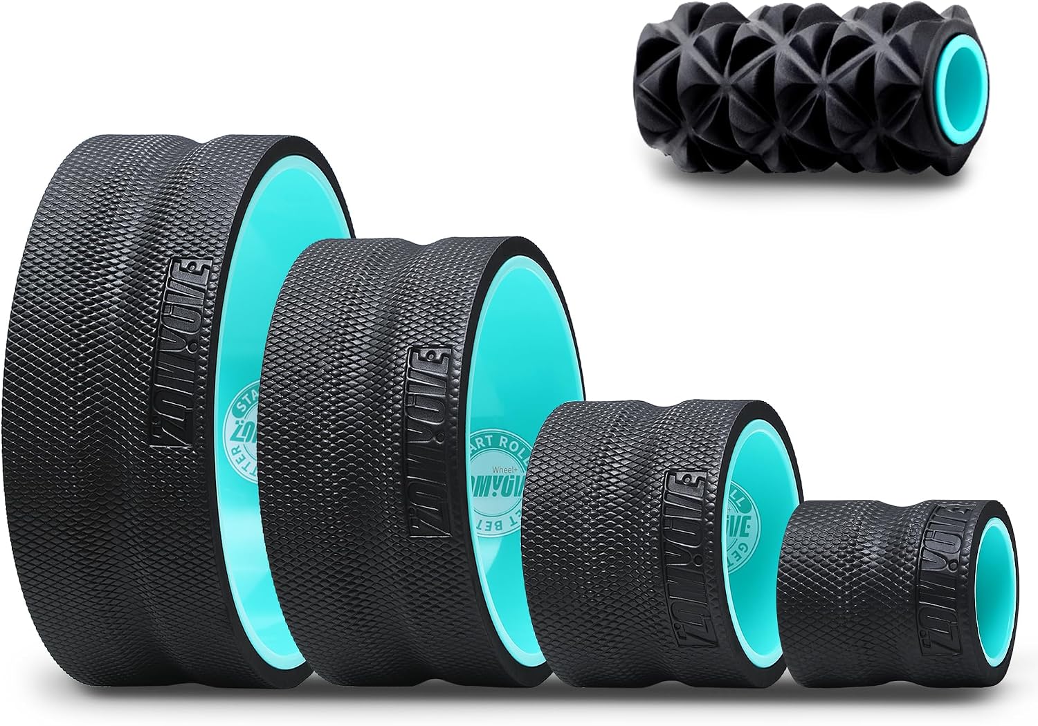 Yoga wheel for stretching, balance, and mobility exercises
