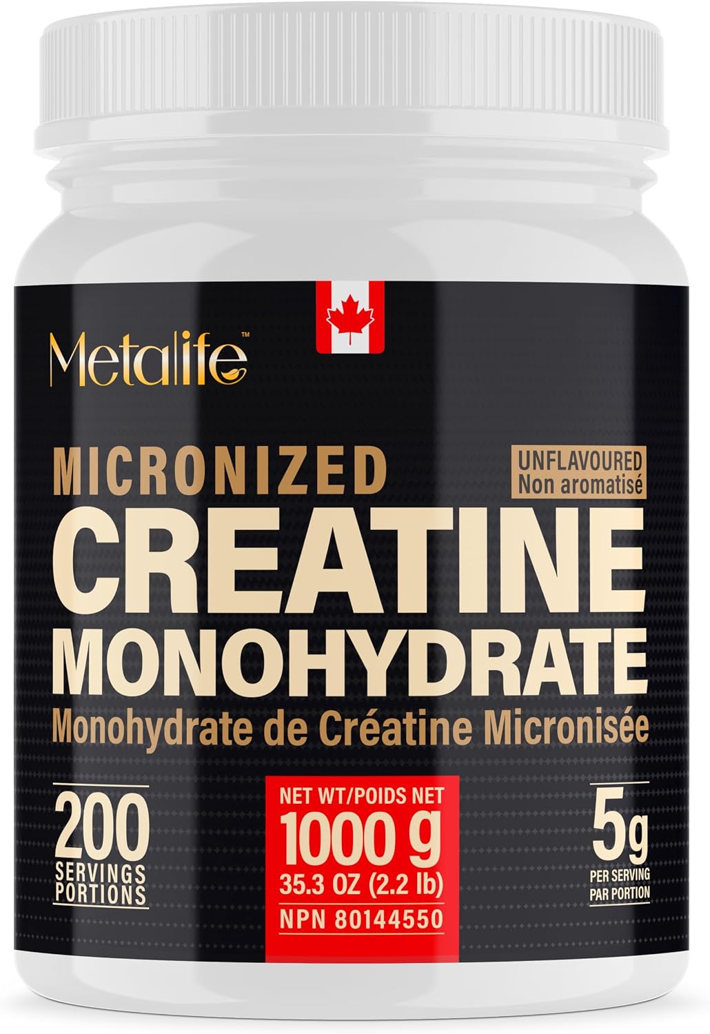 Creatine monohydrate supplement powder